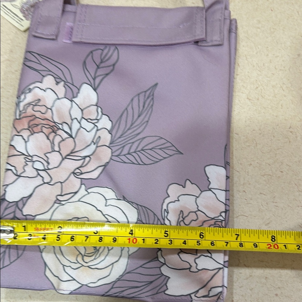 Erin Condren Purple Floral Tote - Picture 2 of 5